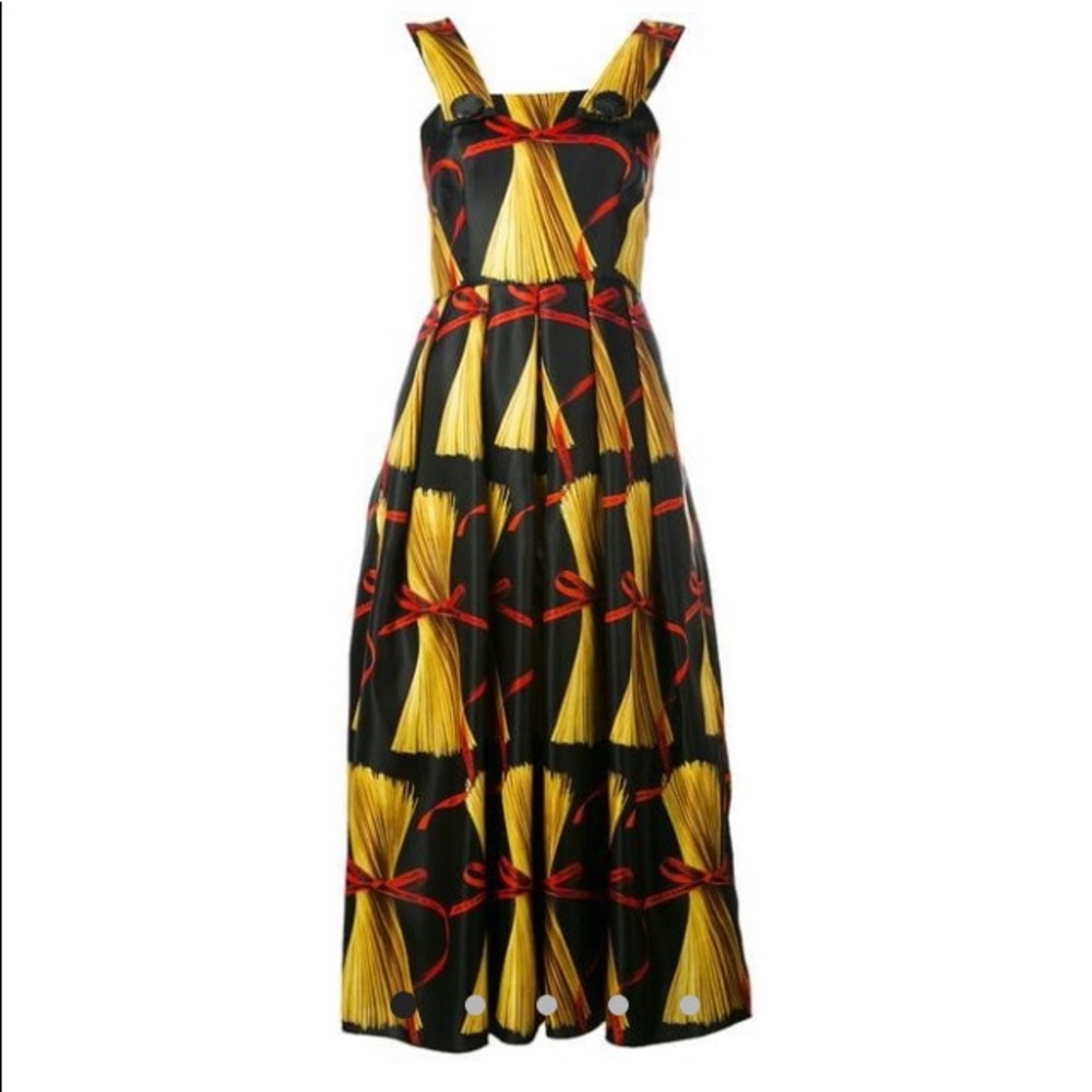 Pasta print dress